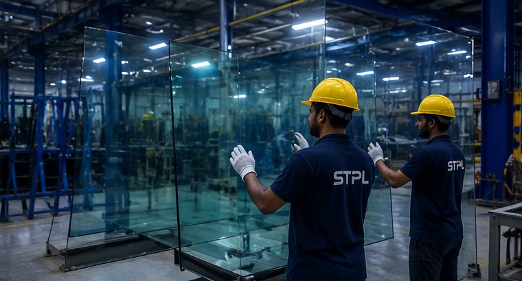Quality check of toughened glass panels