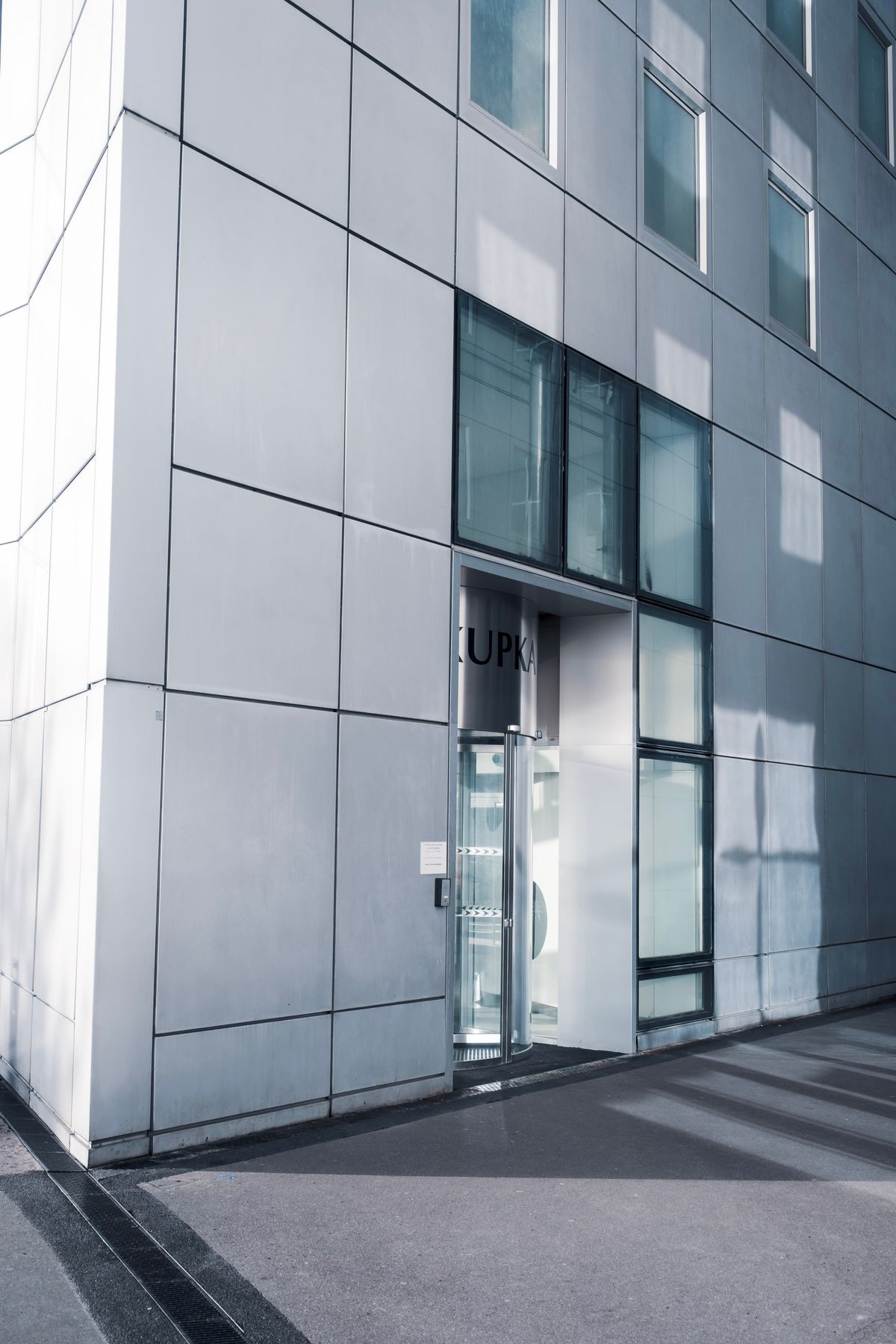 Glass entrance door